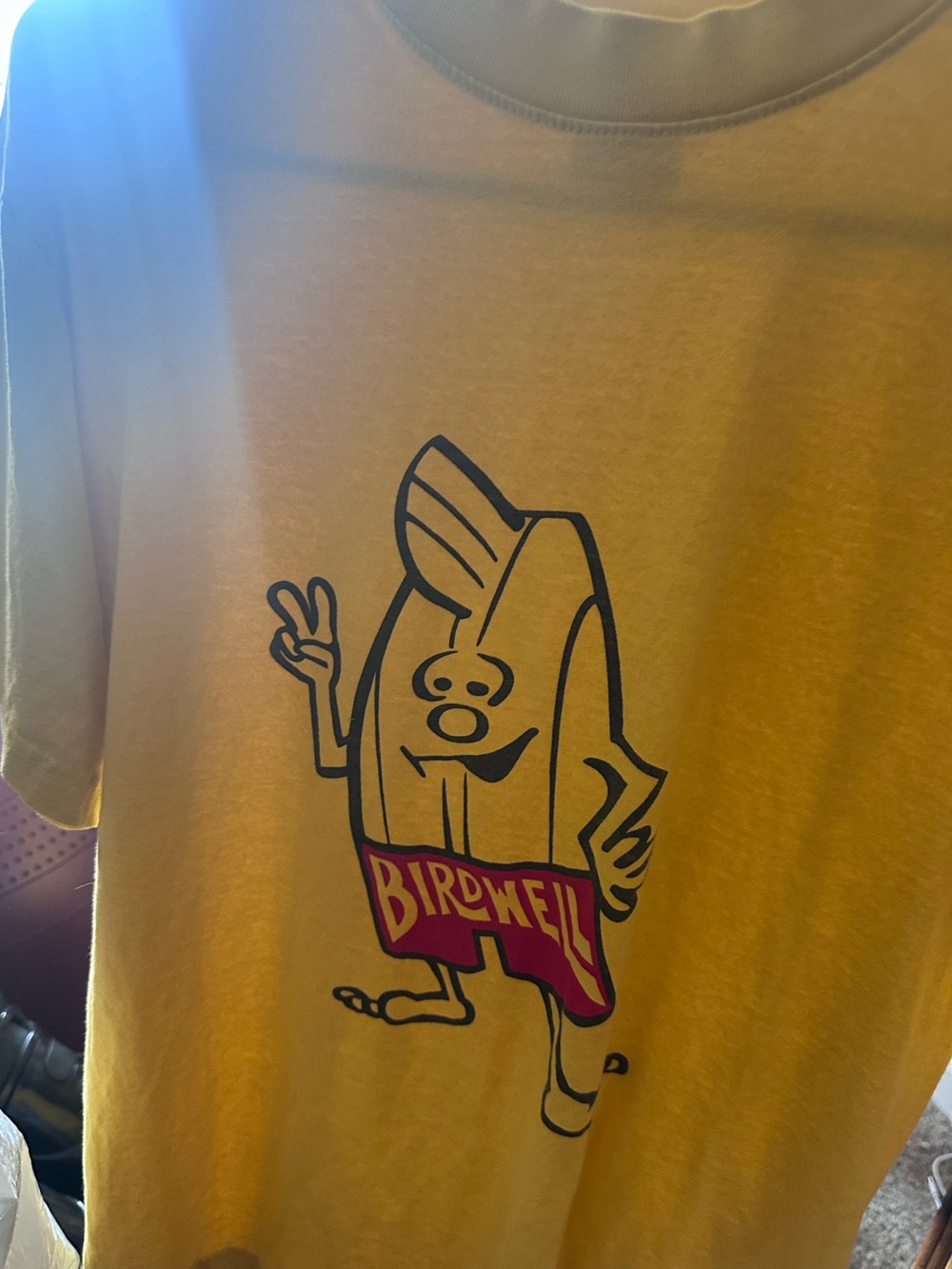Birdwell Yellow Birdie Graphic T‑Shirt